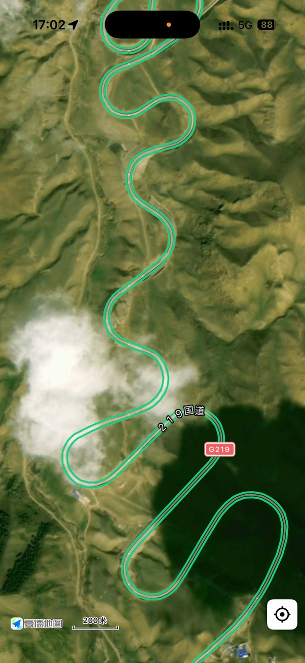 从 G219 下来的路