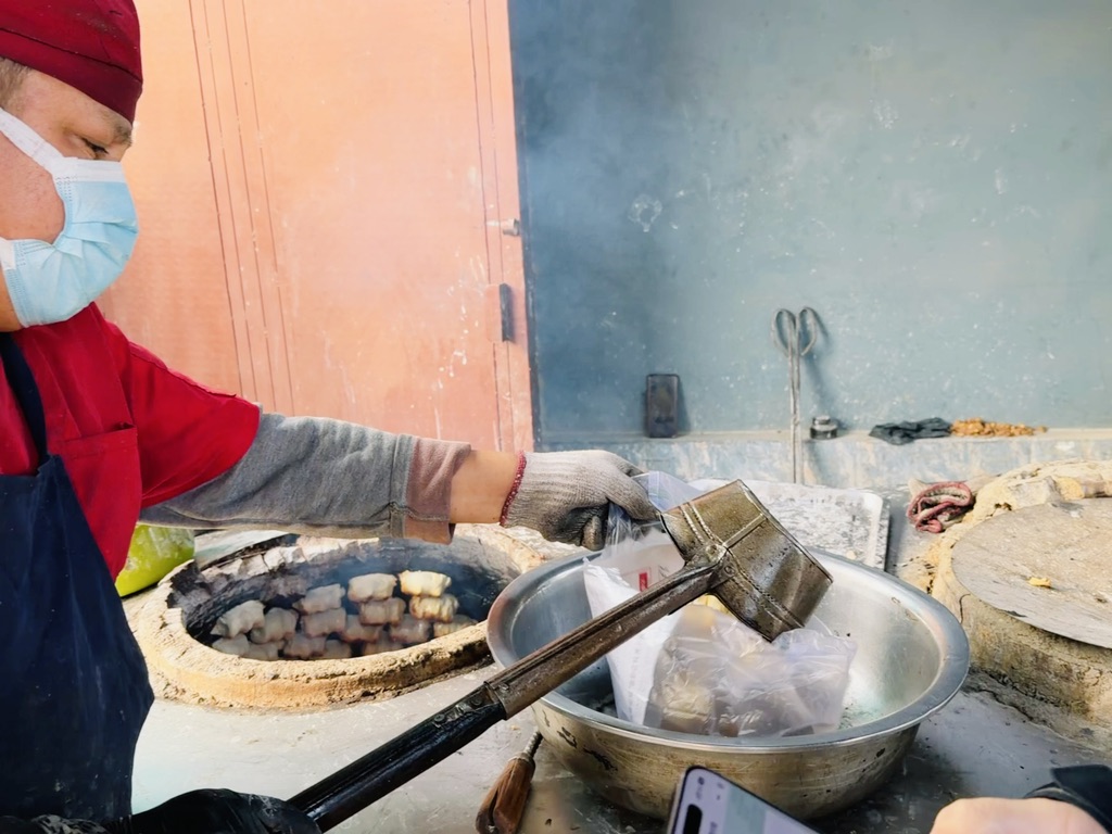 所有人都现烤现吃