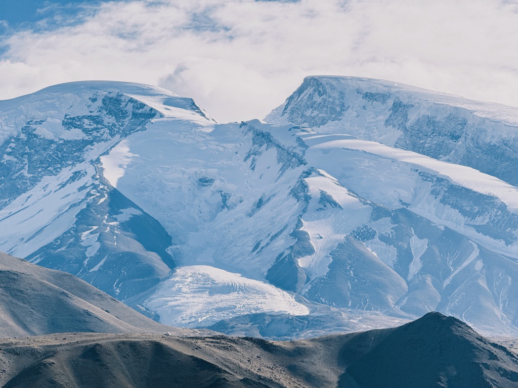 慕士塔格西侧的巨大冰川