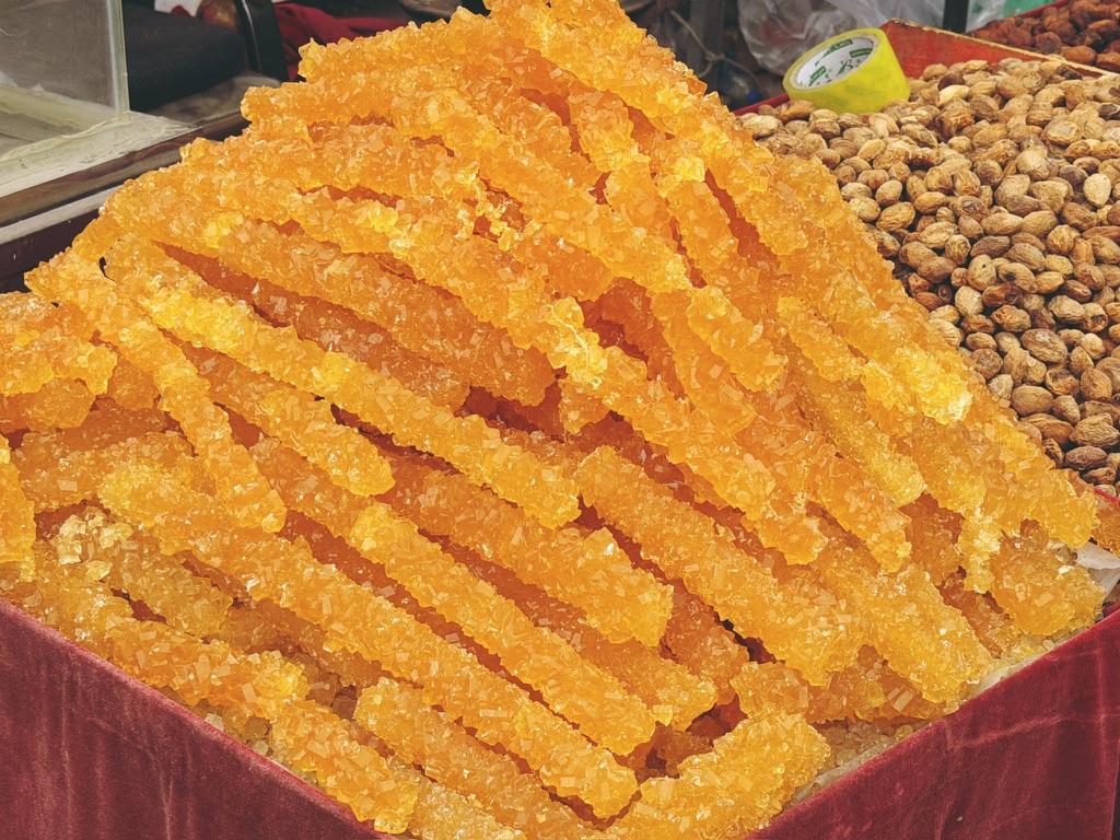 又见面了，长长的冰糖