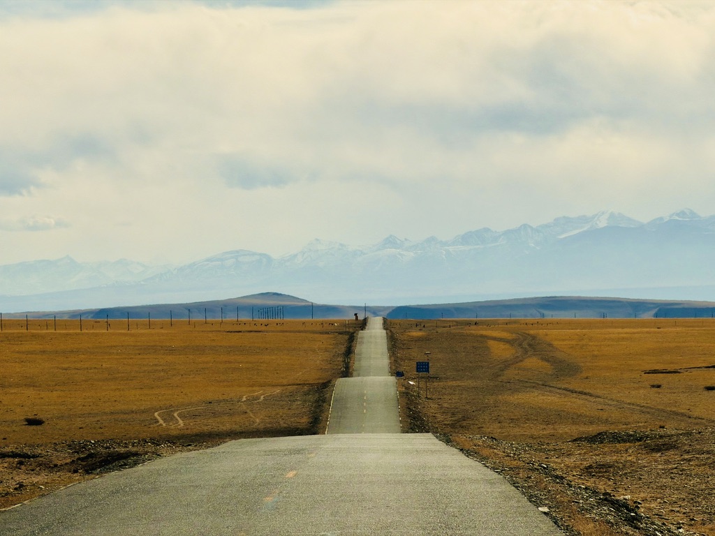 波浪一样的道路