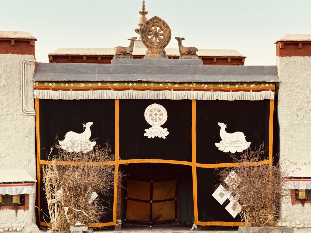 殿里传出诵经的声音