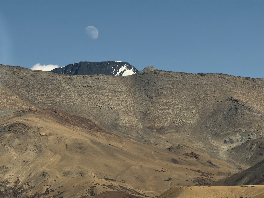 才下午四点半，月亮就已经出来上班了