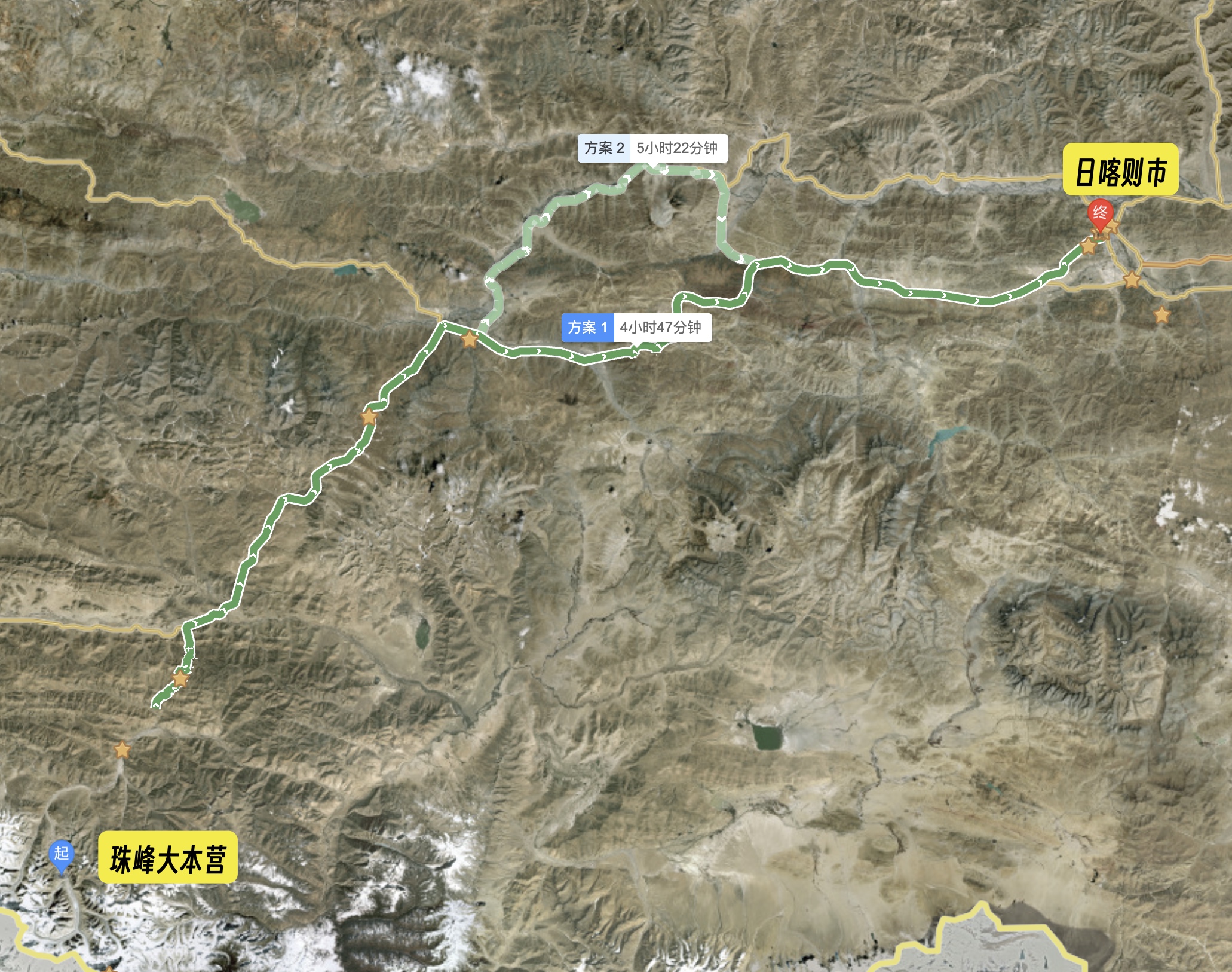 珠峰大本营→日喀则