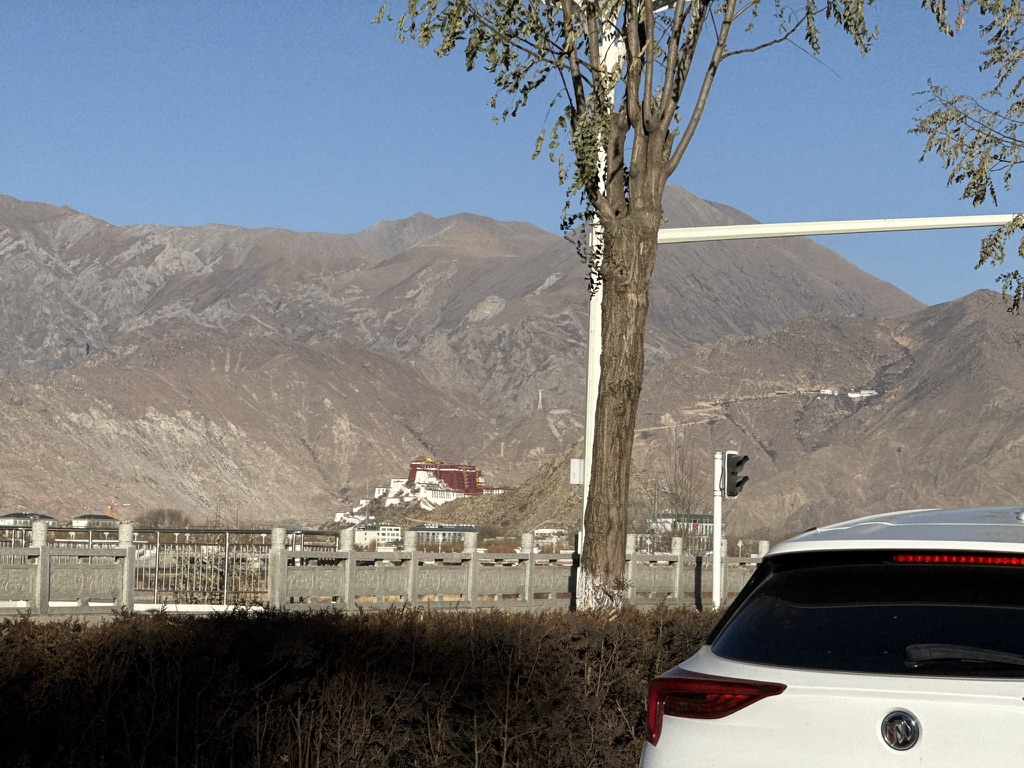 而在这里已经能远远地看到布达拉宫了