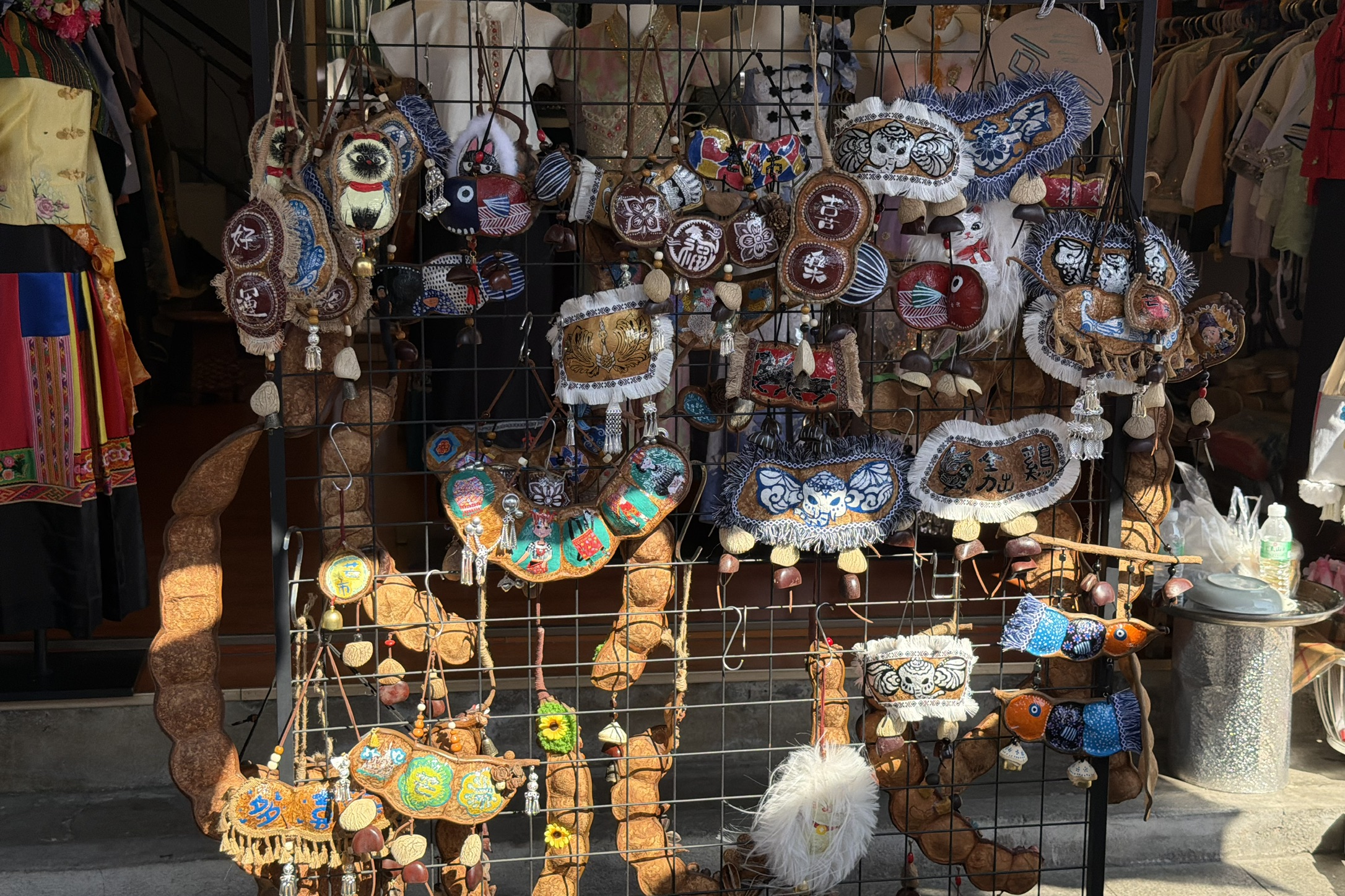 各种豆荚工艺品