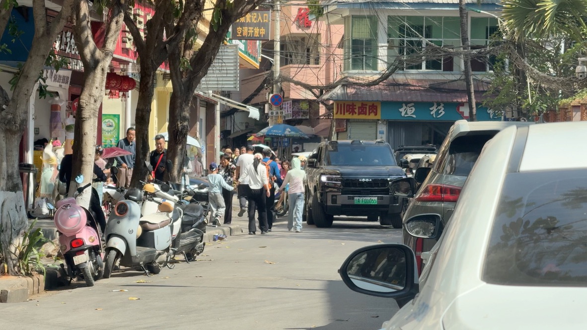 堵牢的曼听御花园门口