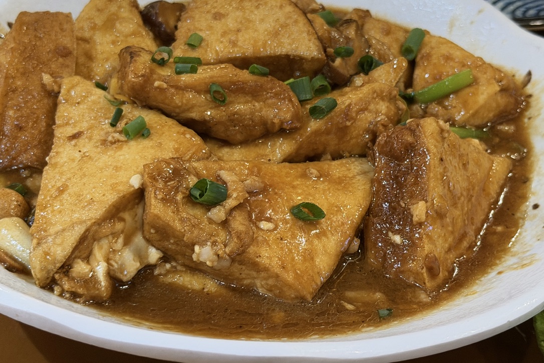 鸡皮果煎焖豆腐