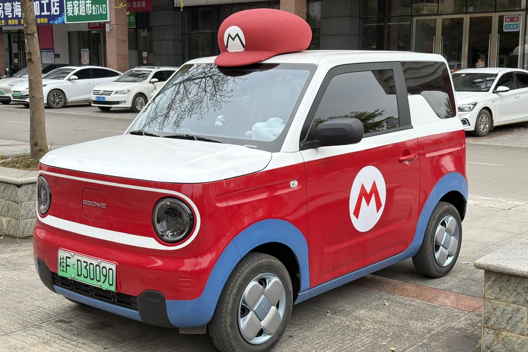在崇左农贸市场门口看到的 Mario Mini