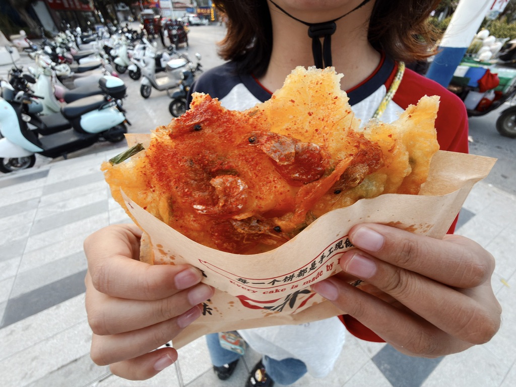 虾饼那是真的有虾