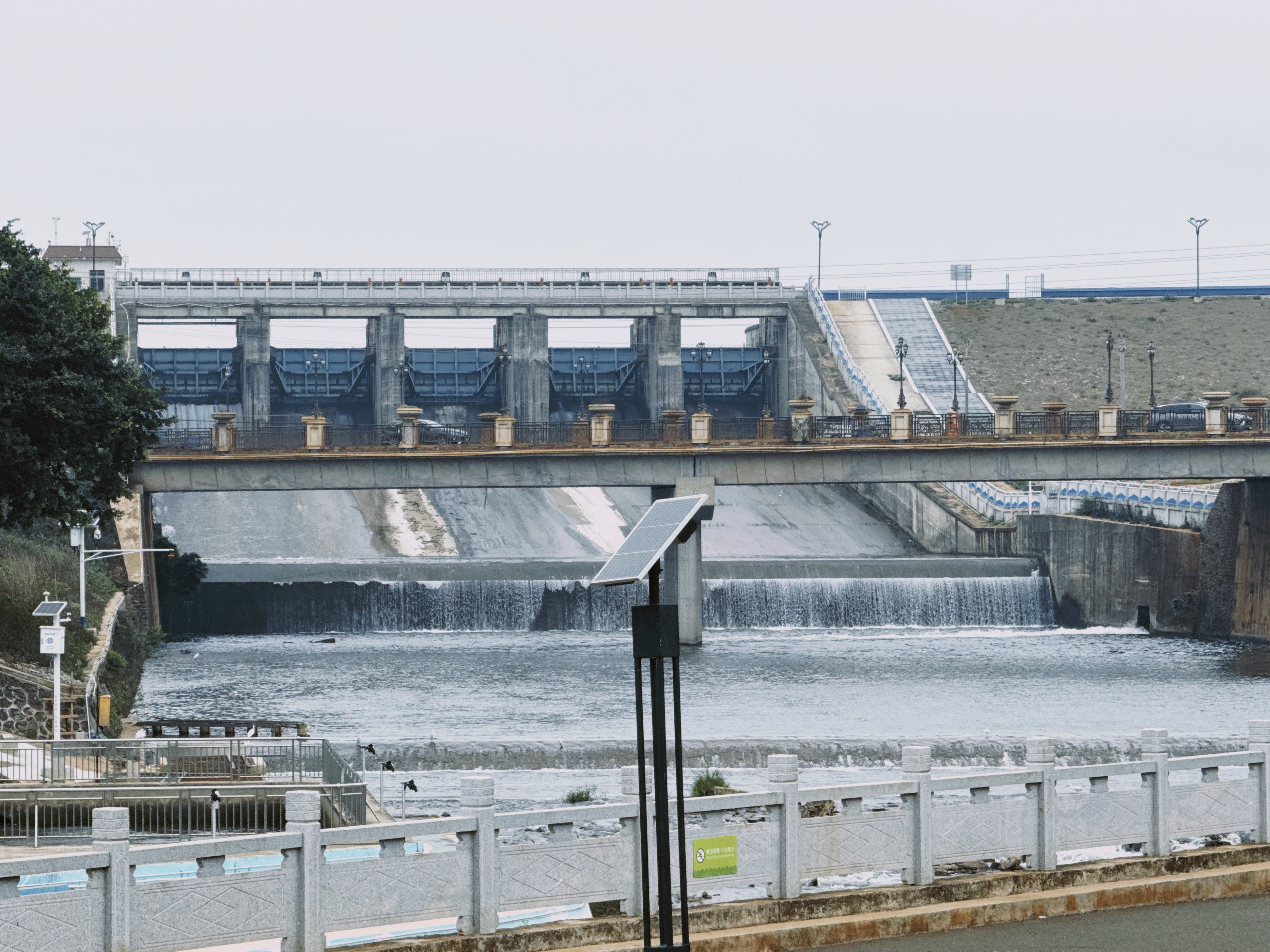 大水桥水库的泄洪口