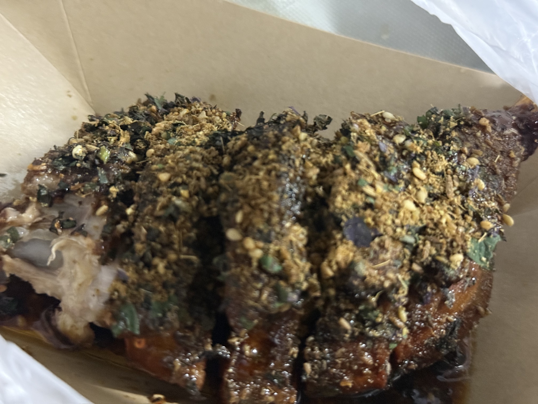 想吃点不一样的，于是加了一根紫苏鸭腿