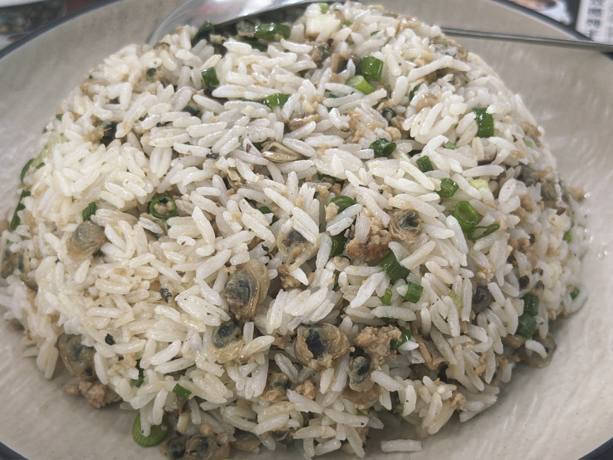 一份黄沙蚬肉炒饭