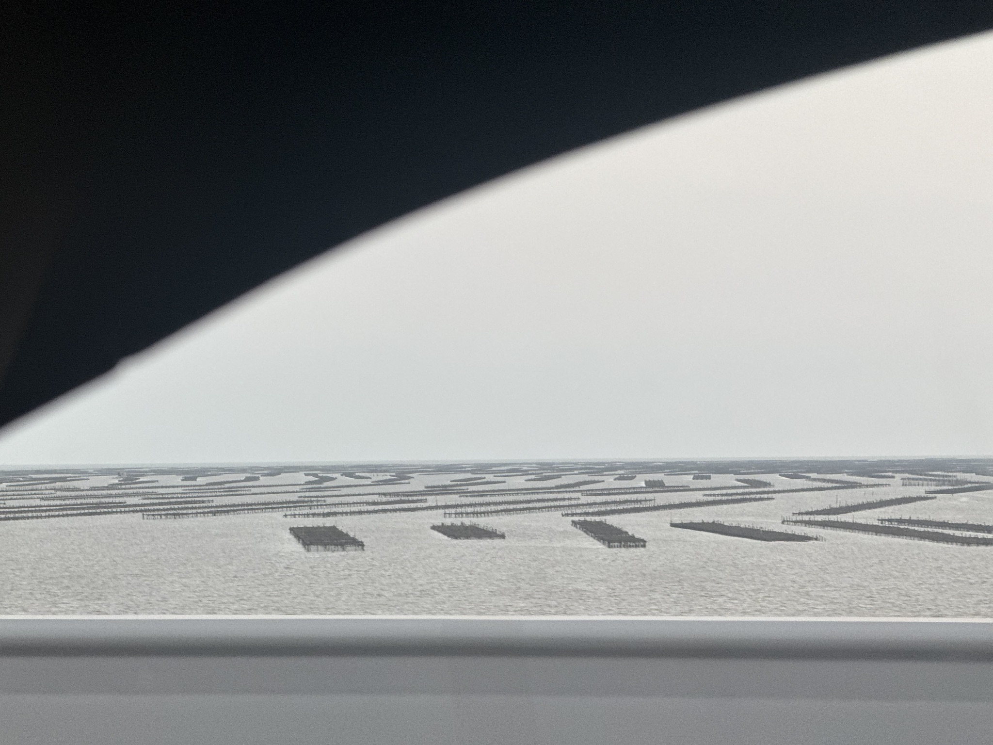 黄茅海上壮观的水产养殖