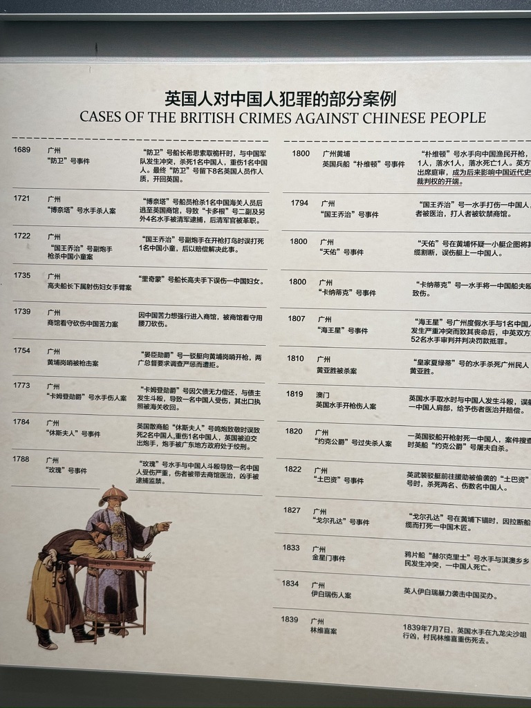 英国人对中国人犯罪的部分案例