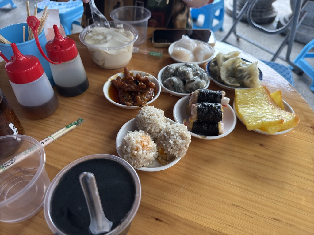 最后我们点了这些